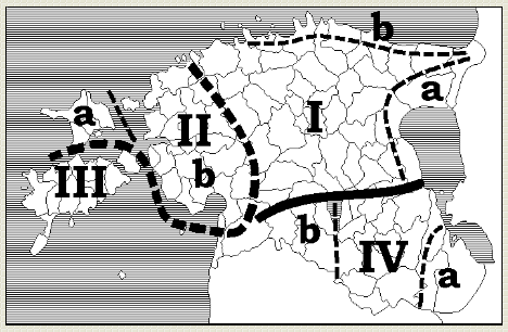  Eesti etnograafilised ja folkloorirajoonid Oskar Looritsa järgi (Krikmann 1997)