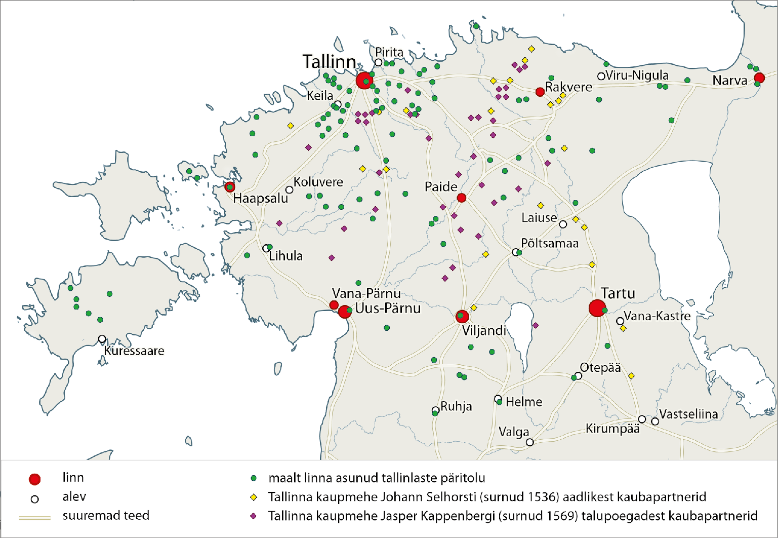 Tallinna linna tagamaa keskajal.